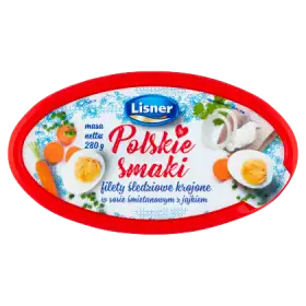 Lisner Polskie Smaki Filety śledziowe krojone w sosie śmietanowym z jajkiem 280 g