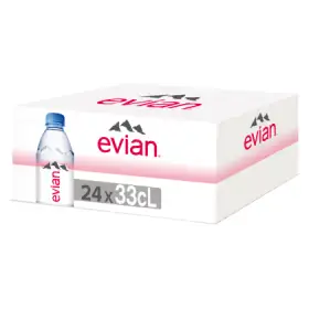 Evian Naturalna woda mineralna niegazowana 24 x 0,33 l