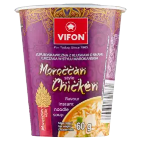 Vifon Zupa z kluskami o smaku kurczaka w stylu marokańskim 60 g
