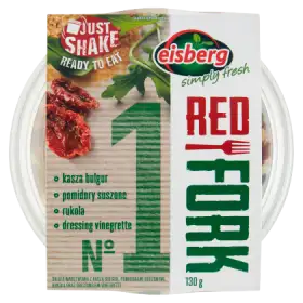 Eisberg Red Fork No 1 Sałata kasza bulgur pomidory suszone rukola dressing vinegrette 130 g