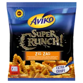 Aviko Super Crunch Zig Zag Bardzo chrupiące i karbowane frytki 750 g