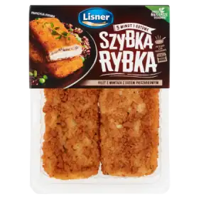 Lisner Szybka rybka Filet z mintaja z sosem pieczarkowym 170 g
