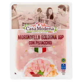 Casa Modena Mortadela Bologna Kiełbasa wieprzowa z pistacjami 125 g