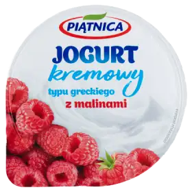 Piątnica Jogurt kremowy typu greckiego z malinami 150 g