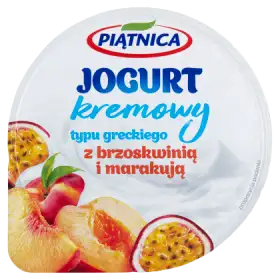 Piątnica Jogurt kremowy typu greckiego z brzoskwinią i marakują 150 g