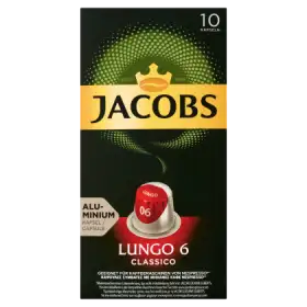 Jacobs Lungo Classico Kawa mielona w kapsułkach 52 g (10 sztuk)