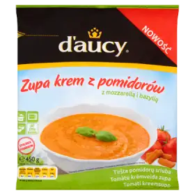 d'aucy Zupa krem z pomidorów z mozzarellą i bazylią 450 g