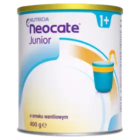 Nutricia Neocate Junior 1+ Żywność specjalnego przeznaczenia medycznego o smaku waniliowym 400 g