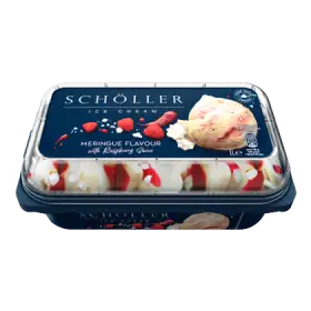 Schöller Lody o smaku bezowym z sosem malinowym i z kawałkami bezy 1 l