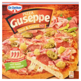 Dr. Oetker Guseppe Pizza z szynką i salami ostra 400 g