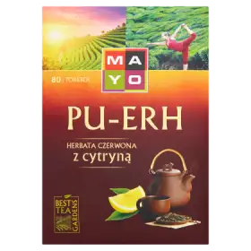 Mayo Pu-Erh Herbata czerwona z cytryną 120 g (80 torebek)