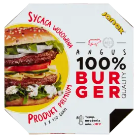 Burger wołowy Angus 100% 260 g (2 x 130 g)