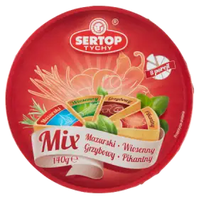 Sertop Tychy Mix Produkt seropodobny topiony 140 g (8 x 17,5 g)