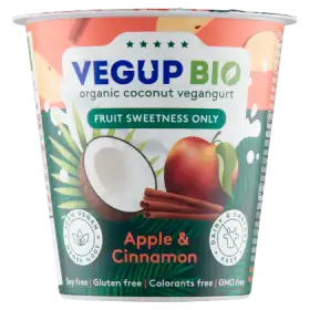 Vegup Bio Kokosowy vegangurt jabłko & cynamon 140 g