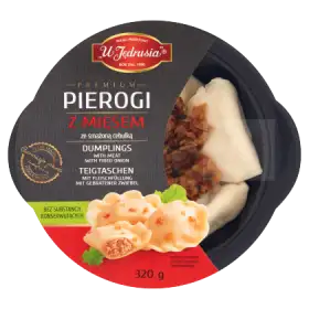 U Jędrusia Premium Pierogi z mięsem ze smażoną cebulką 320 g