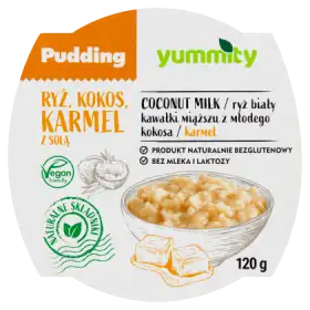 Yummity Bezglutenowy pudding ryżowy z kokosem i solonym karmelem 120 g