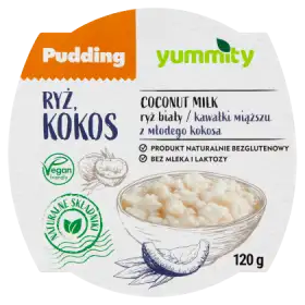 Yummity Bezglutenowy pudding ryżowy z kokosem 120 g