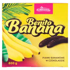 Pomorzanka Benito Banana Pianki bananowe w czekoladzie 600 g