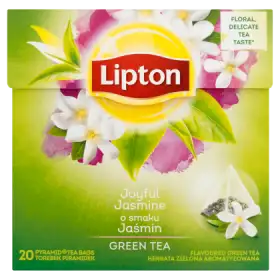 Lipton o smaku Jaśmin Herbata zielona aromatyzowana 34 g (20 torebek)