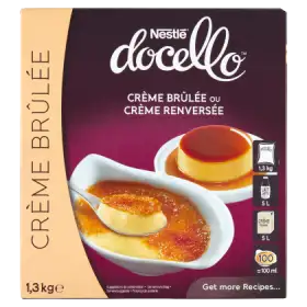Nestlé Docello Deser w proszku Crème Brûlée lub Crème Renversée 1,3 kg