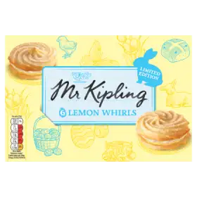 Mr Kipling Kruche ciasteczka z masą maślaną i nadzieniem o smaku cytrynowym 6 sztuk
