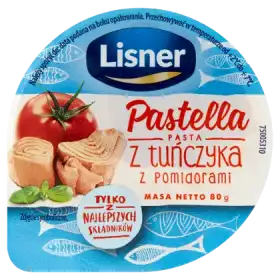 Lisner Pastella Pasta z tuńczyka z pomidorami 80 g