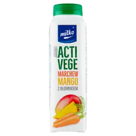 Milko Acti Vege Jogurt marchew mango z błonnikiem 330 ml