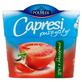 Polmlek Capresi puszysty pomidorowy z chilli Serek twarogowy 150 g