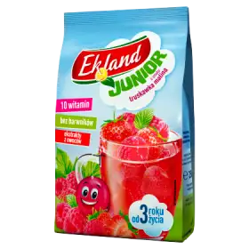Ekland Junior Herbatka o smaku malinowo-truskawkowym 250 g