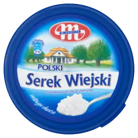 Mlekovita Polski Wiejski serek twarogowy ziarnisty ze śmietanką 500 g