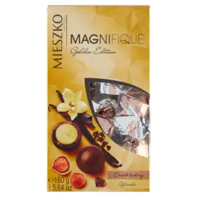 Mieszko Magnifique Praliny w mlecznej czekoladzie orzech laskowy wanilia 160 g