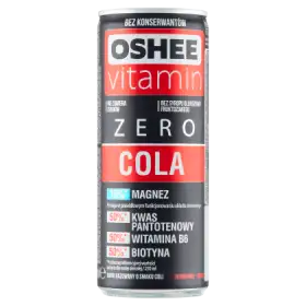 Oshee Vitamin Zero Cola Napój gazowany o smaku coli 250 ml