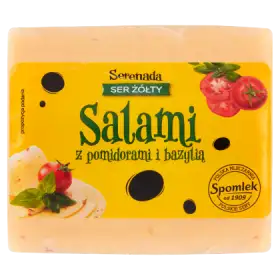 Serenada Ser żółty Salami z pomidorami i bazylią