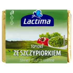 Lactima Produkt seropodobny topiony ze szczypiorkiem 100 g