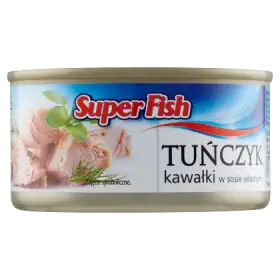 SuperFish Tuńczyk kawałki w sosie własnym 185 g