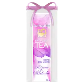 Terraartis Exclusive Tea Herbata biało-zielona różane melodie 50 g