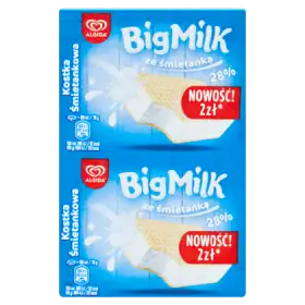 Big Milk Lody kostka śmietankowa 180 ml