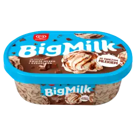 Big Milk Intense Lody świeże mleko i czekolada 1000 ml