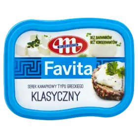Mlekovita Favita Serek kanapkowy typu greckiego klasyczny 150 g