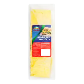 Hochland Professional Ser żółty Gouda 48% w plastrach 1 kg