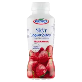 Piątnica Skyr jogurt pitny typu islandzkiego truskawka 330 ml