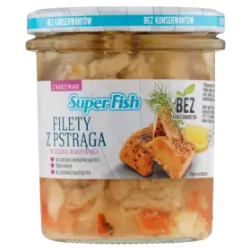 SuperFish Filety z pstrąga w zalewie warzywnej 300 g