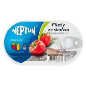 Neptun Filety ze śledzia w sosie pomidorowym 170 g