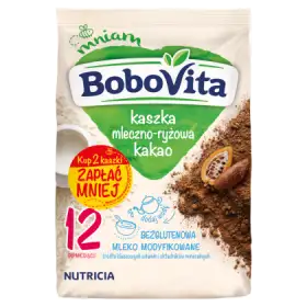 BoboVita Kaszka mleczno-ryżowa kakao po 12 miesiącu 460 g (2 x 230 g)