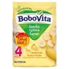 BoboVita Kaszka ryżowa banan po 4 miesiącu 360 g (2 x 180 g)