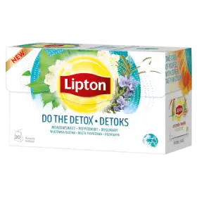 Lipton Herbatka ziołowa aromatyzowana detoks 32 g (20 torebek)