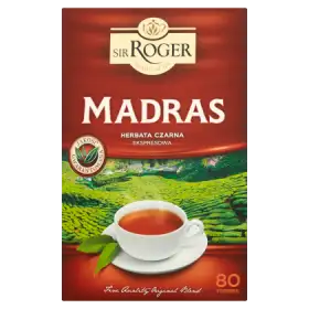 Sir Roger Madras Herbata czarna ekspresowa 136 g (80 torebek)