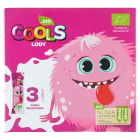 BIO Cools Lody o smaku gumy balonowej 300 ml (3 x 100 ml)