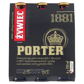 Żywiec Porter Piwo ciemne 6 x 330 ml