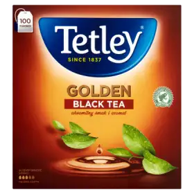 Tetley Golden Herbata czarna 200 g (100 x 2 g)